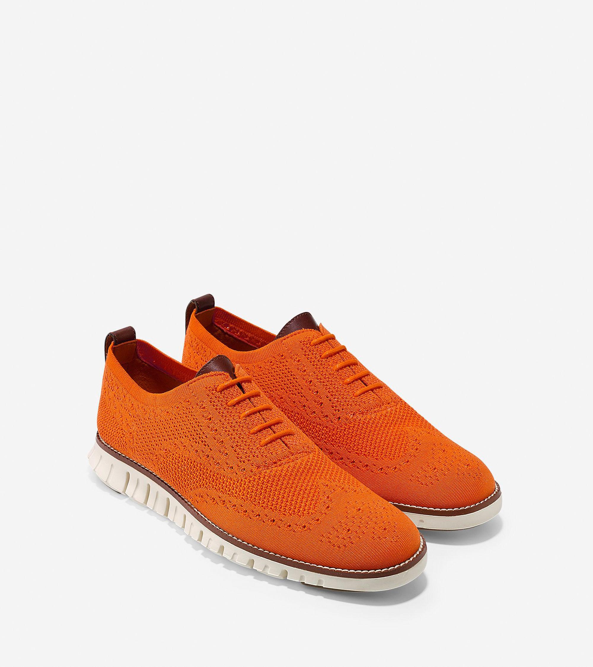 Cole Haan Zerogrand Stitchlite Oxfords in Orange for Men Lyst